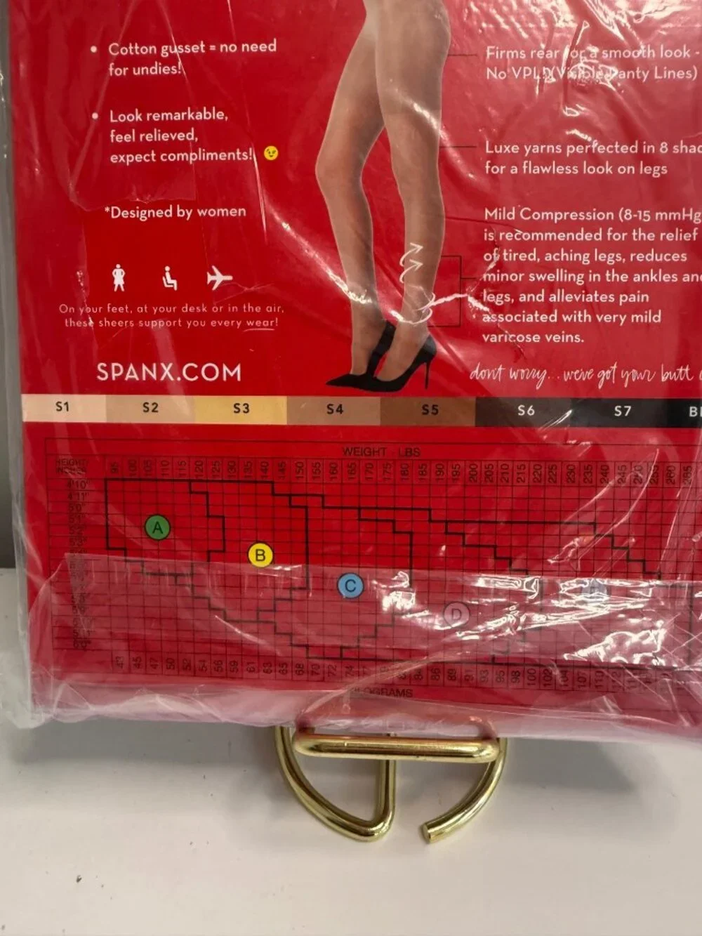Spanx Firm Believer Sheers Compression Tights Size C Shade S2 8-15mmHg Nude 20 D